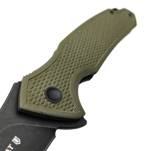 Mr.Blade складной нож Hellcat Mini сталь S35VN блэквош, рукоять G10 олива