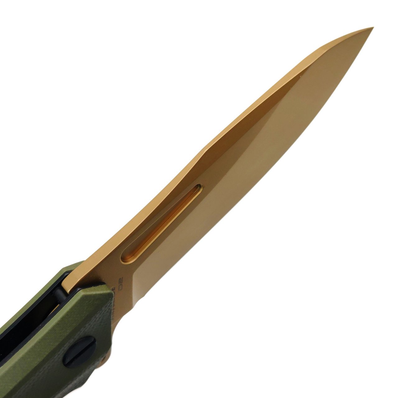 Mr.Blade складной нож Hemnes Gen.2 сталь D2 PVD золотистый, рукоять G10 олива