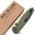 Mr.Blade складной нож Convair Gen.2 сталь D2 PVD золотистый, рукоять G10 олива