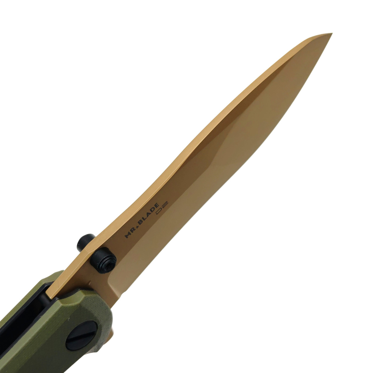 Mr.Blade складной нож Convair Gen.2 сталь D2 PVD золотистый, рукоять G10 олива