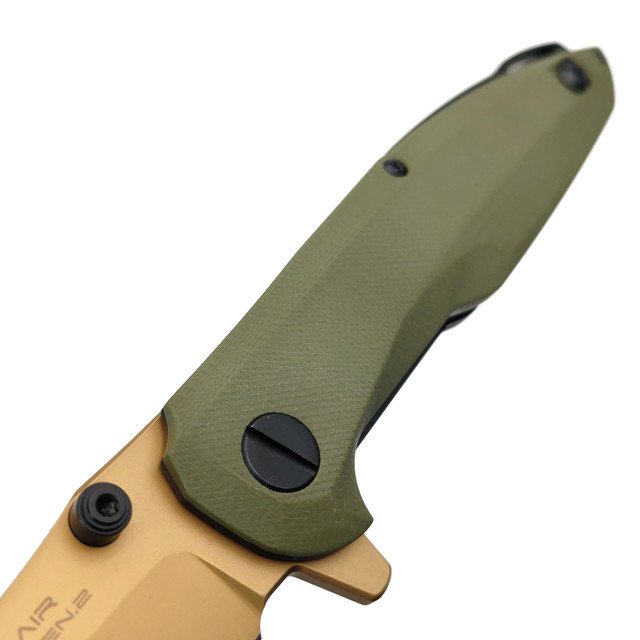 Mr.Blade складной нож Convair Gen.2 сталь D2 PVD золотистый, рукоять G10 олива