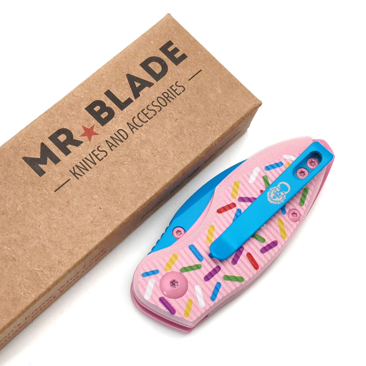 Mr.Blade складной нож Rexbo Gen.2 Doughnut сталь D2, рукоять G10 розовый