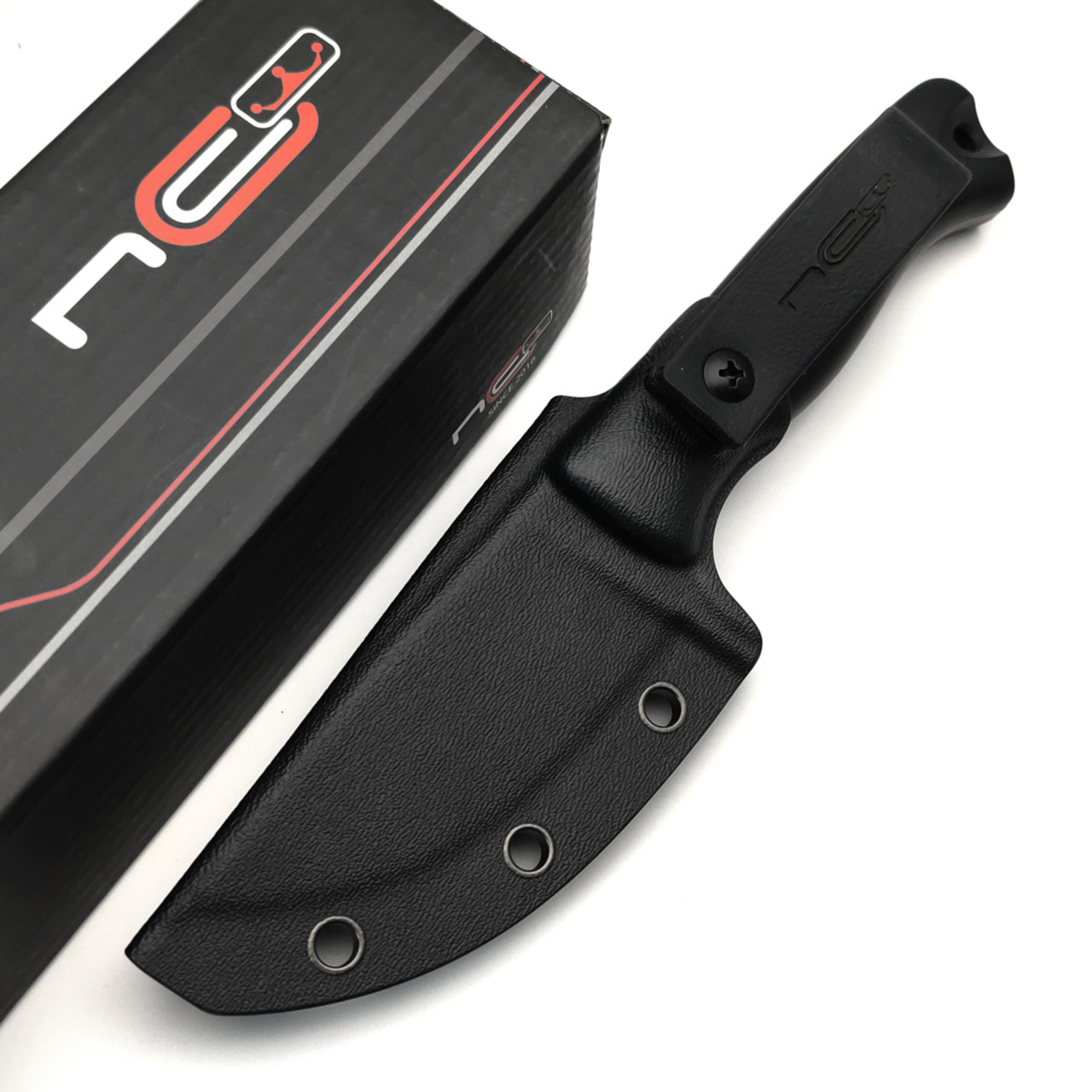 N.C.Custom нож Fang сталь X105 стоунвош, рукоять G10 black
