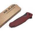Mr.Blade складной нож Hellcat сталь VG-10 блэквош, рукоять G10 burgundy