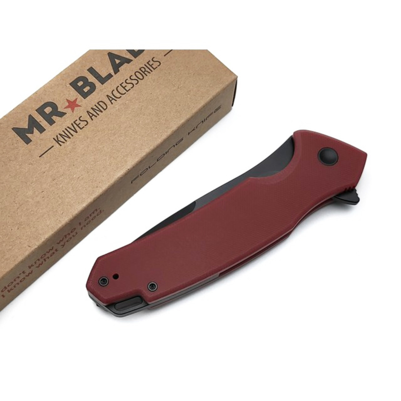 Mr.Blade складной нож Hellcat Mini сталь VG-10 блэквош, рукоять G10 burgundy