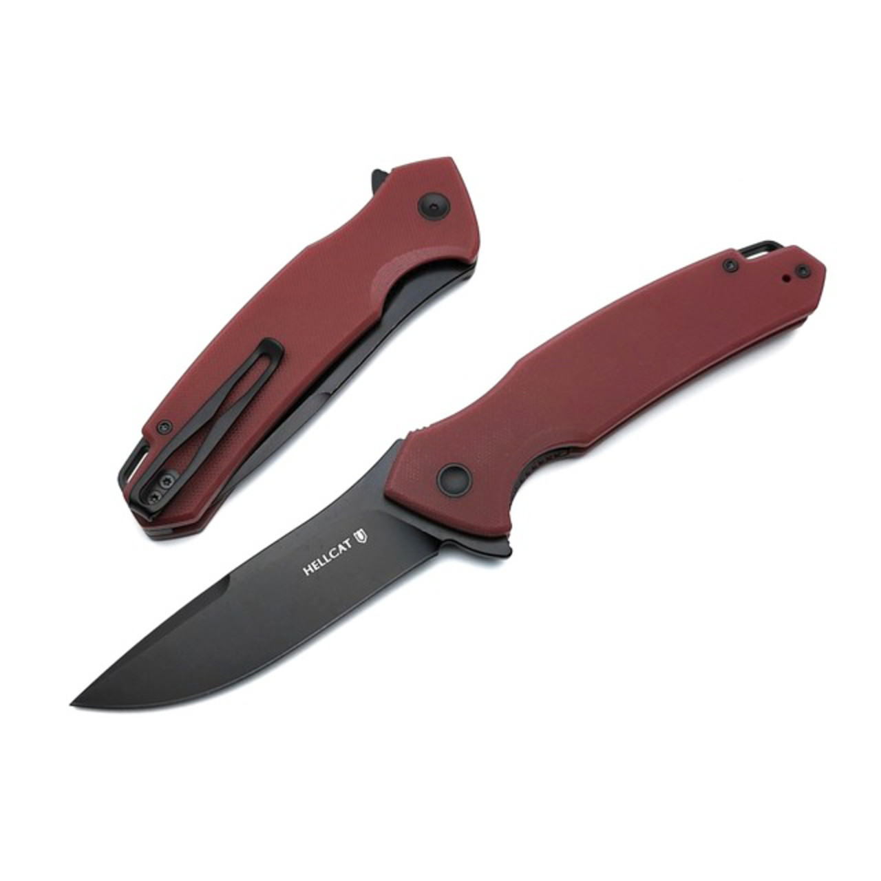 Mr.Blade складной нож Hellcat Mini сталь VG-10 блэквош, рукоять G10 burgundy