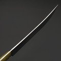 Платонов Д.Г. нож Пчак сталь Aus-10Co полировка, рукоять G10 желто-черный, пины латунь