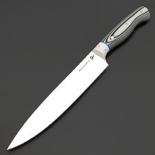 Платонов Д.Г. кухонный нож Универсальный 15.5 см сталь Aus-10Co, рукоять G10 черно-белый