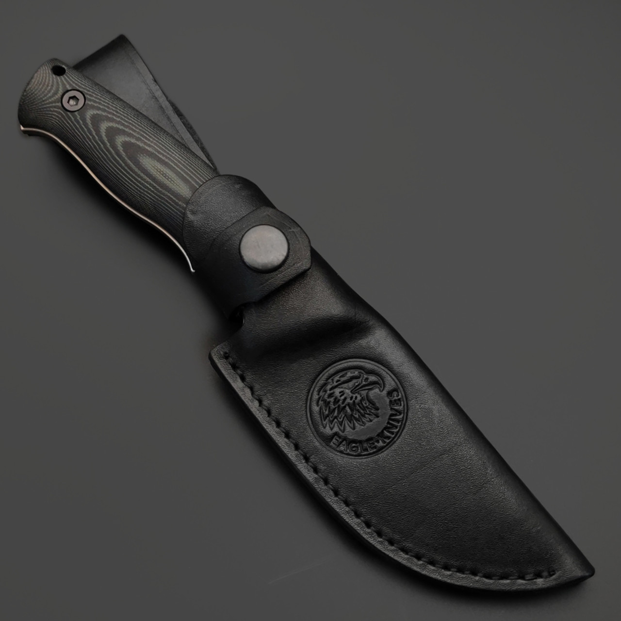 Eagle Knives нож Forester 1 сталь D2 стоунвош, рукоять G10 чёрный с зелёным