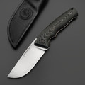 Eagle Knives нож Forester 1 сталь D2 стоунвош, рукоять G10 чёрный с зелёным