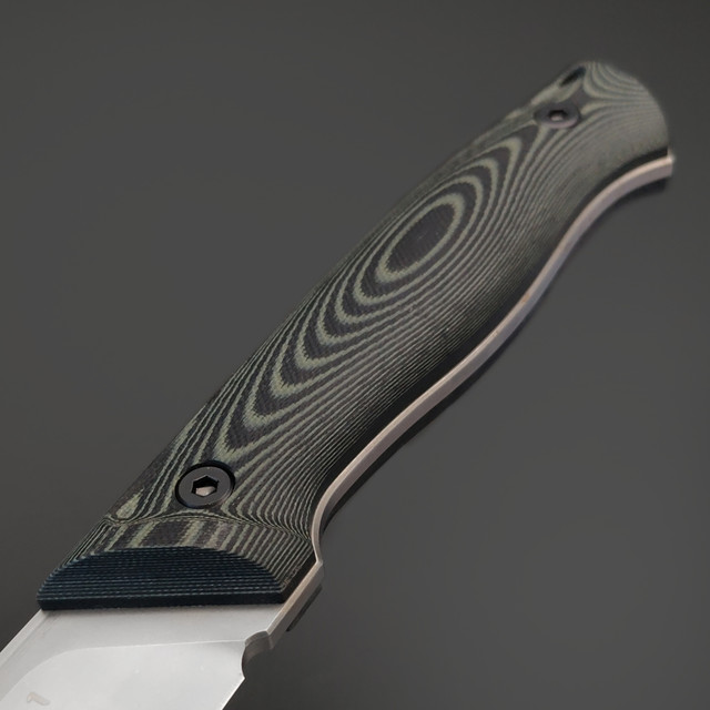 Eagle Knives нож Hunter 1 сталь Aus10Co стоунвош, рукоять G10 чёрный с зелёным