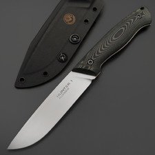Eagle Knives нож Hunter 1 сталь Aus10Co стоунвош, рукоять G10 чёрный с зелёным