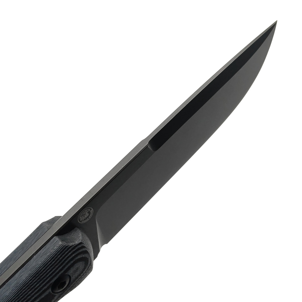 Eagle Knives нож Fisher 1 сталь Aus10Co блэквош, рукоять G10 чёрный с серым