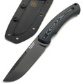 Eagle Knives нож Fisher 1 сталь Aus10Co блэквош, рукоять G10 чёрный с серым Eagle Knives нож Fisher 1 сталь Aus10Co блэквош, рукоять G10 чёрный с серым