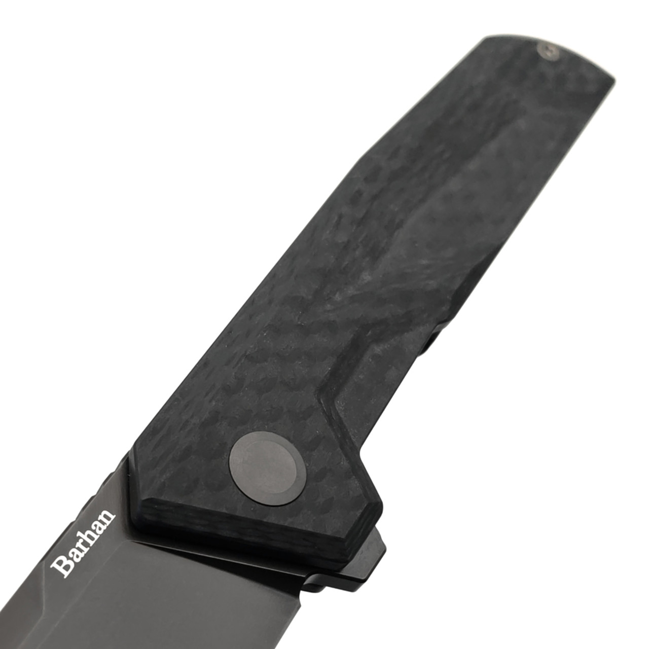 TuoTown и Eagle Knives складной нож Barhan Black сталь T10S PVD, рукоять G10 Карбон
