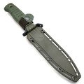 Кизляр нож Витязь-1 03317 сталь AUS-8 блэквош, рукоять Эластрон олива, ножны АБС Кизляр нож Витязь-1 03317 сталь AUS-8 блэквош, рукоять Эластрон олива, ножны АБС
