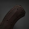 Мастерская Сёмина нож Разделочный, сталь D2 бидбласт, рукоять Стаб. карельская берёза, мельхиор