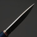 Мастерская Сёмина нож Разделочный, сталь D2 бидбласт, рукоять Стаб. карельская берёза, мельхиор