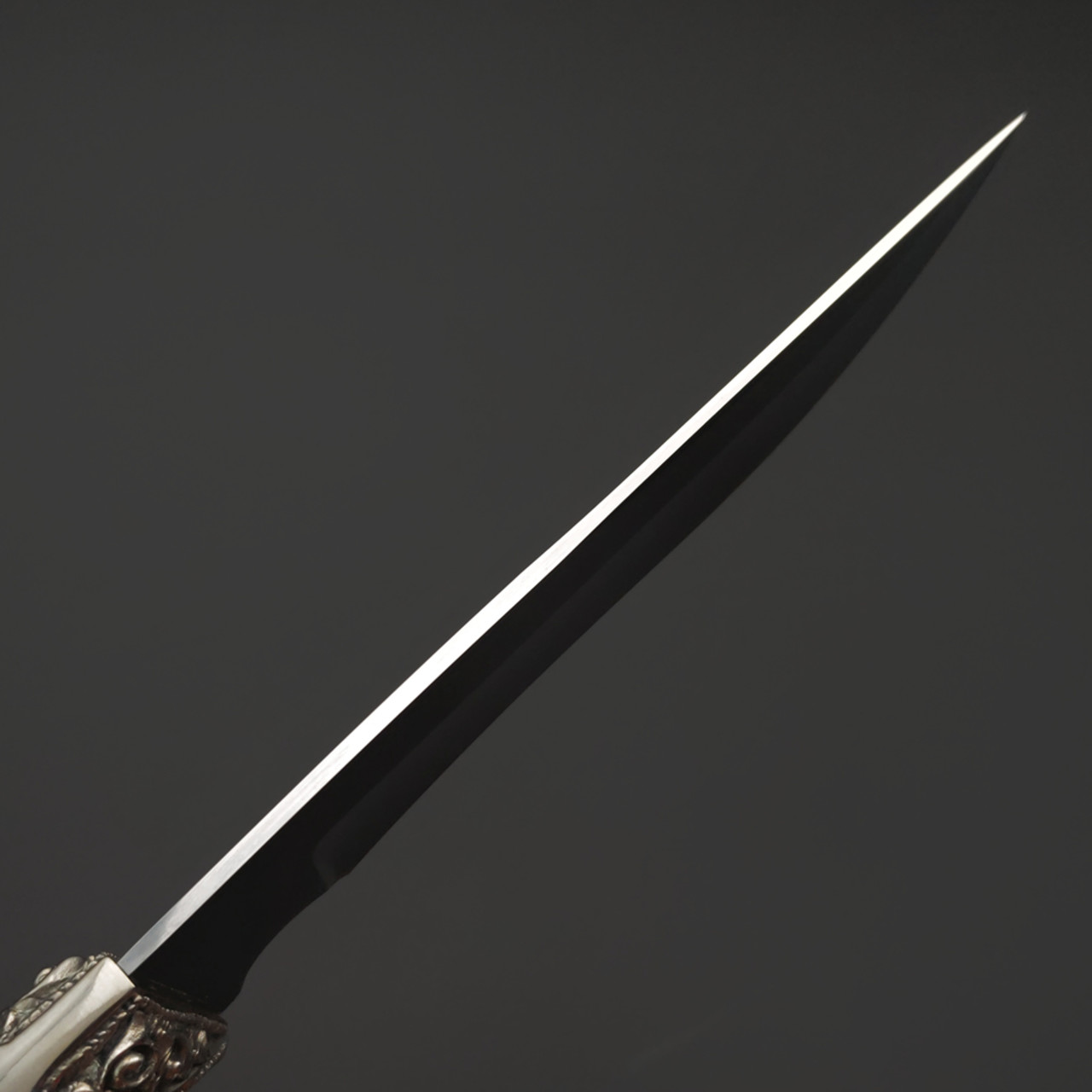 Мастерская Сёмина нож Галеон, сталь 95Х18 полировка, рукоять Венге, мельхиор