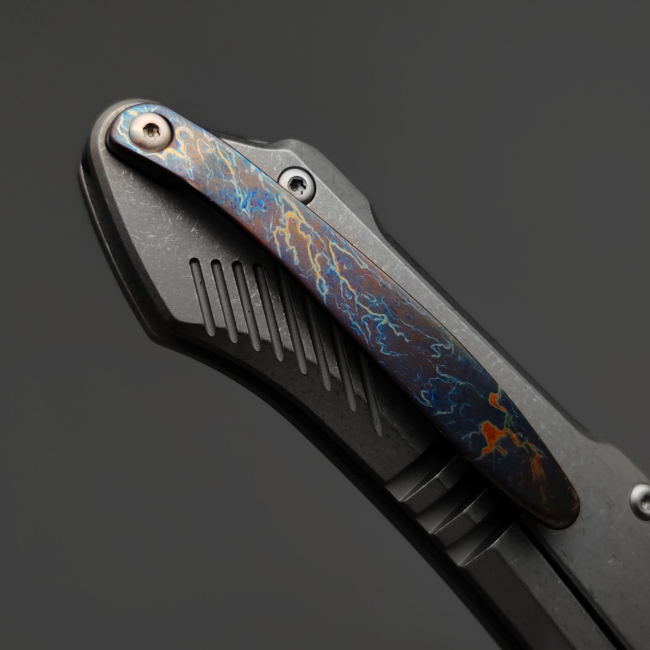 Alpha Miu складной нож Vigil YL2 сталь N690Co рукоять Титан TC4, карбон жёлтый, шпенёк электрик