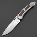 Alpha Miu складной нож Vigil RD2 сталь N690Co рукоять Титан TC4, карбон красный, шпенёк