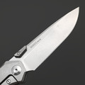 Alpha Miu складной нож Vigil BL1 сталь N690Co рукоять Титан TC4, карбон синий, шпенёк