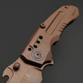 Alpha Miu складной нож Martian Bronze сталь N690Co рукоять Титан TC4