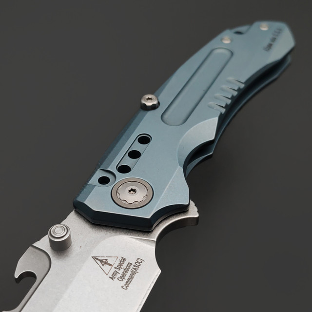 Alpha Miu складной нож Martian Light Blue сталь N690Co рукоять Титан TC4