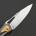 Alpha Miu складной нож Swift GG сталь VG-10 стоунвош, рукоять Титан TC4 серый с золотистым Alpha Miu складной нож Swift GG сталь VG-10 стоунвош, рукоять Титан TC4 серый с золотистым