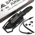 Spartan Armor нож Zeus сталь VG-10 блэквош, рукоять G10 черный, кайдекс черный Spartan Armor нож Zeus сталь VG-10 блэквош, рукоять G10 черный, кайдекс черный