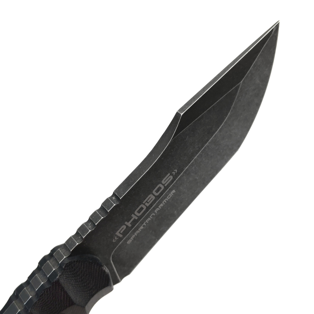 Spartan Armor нож Phobos сталь VG-10 блэквош, рукоять G10 чёрный, кайдекс чёрный