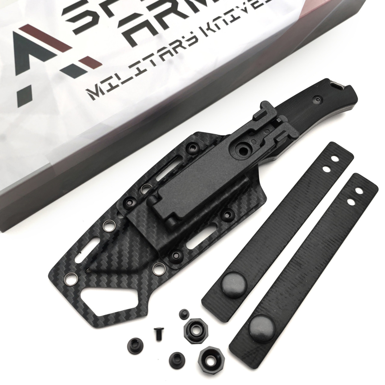 Spartan Armor нож Ares сталь VG-10 блэквош, рукоять G10 чёрный