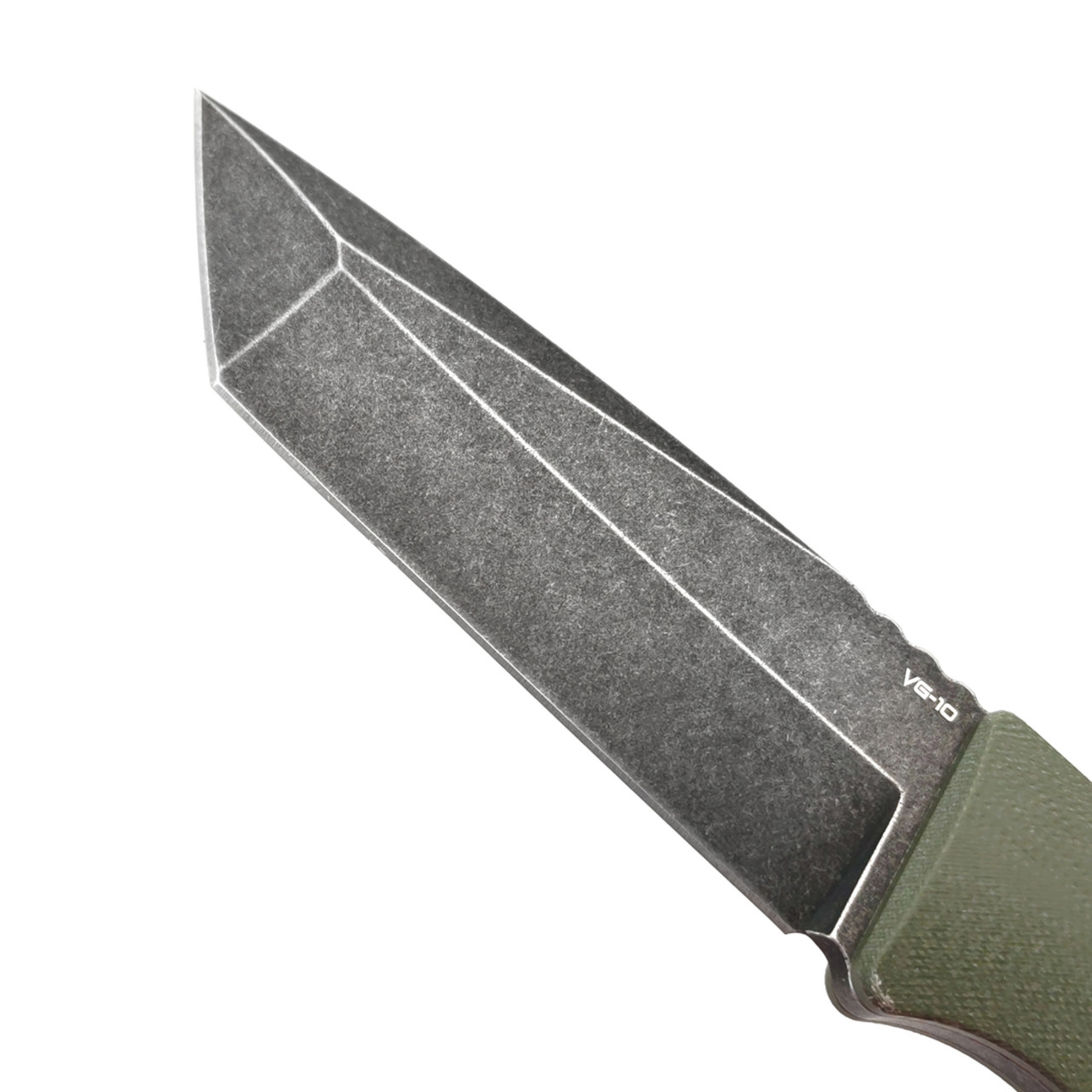 Spartan Armor нож Ares сталь VG-10 блэквош, рукоять G10 олива, кайдекс мох