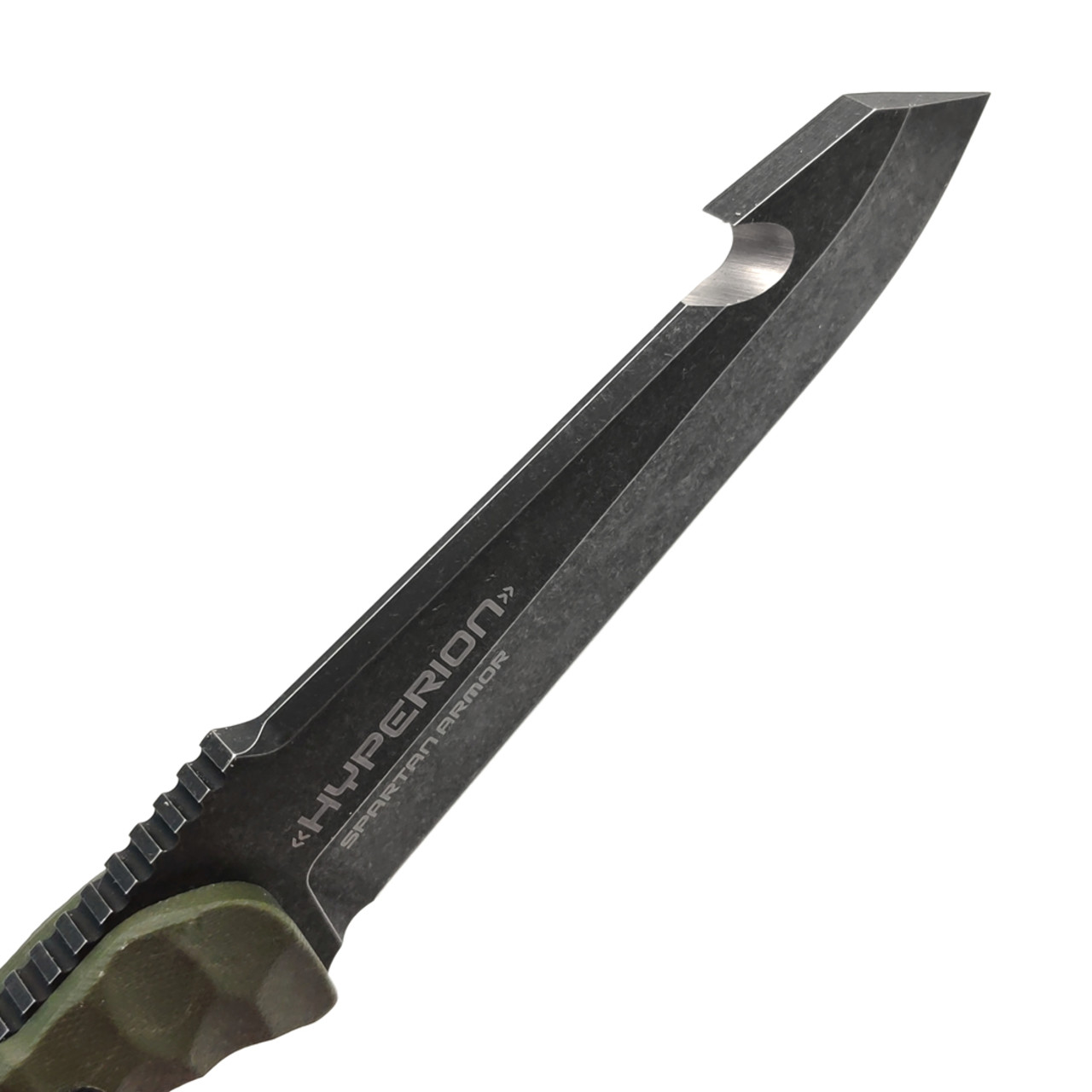 Spartan Armor нож Hyperion сталь VG-10 блэквош, рукоять G10 олива, кайдекс мох