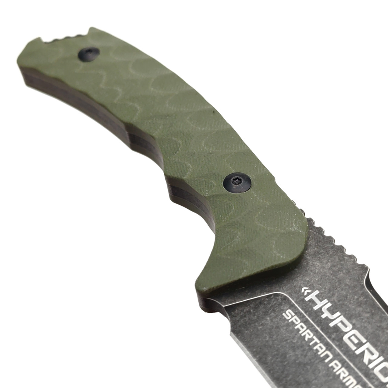 Spartan Armor нож Hyperion сталь VG-10 блэквош, рукоять G10 олива, кайдекс мох