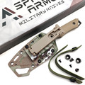 Spartan Armor нож Aides сталь VG-10 блэквош, рукоять G10 тан, кайдекс мультикам