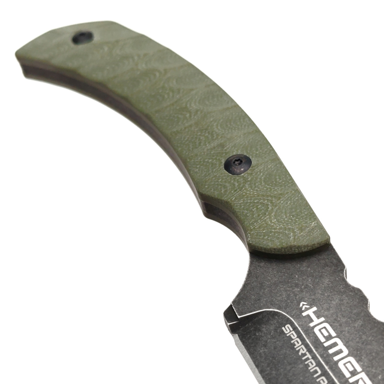 Spartan Armor нож Hemera сталь VG-10 блэквош, рукоять G10 мох
