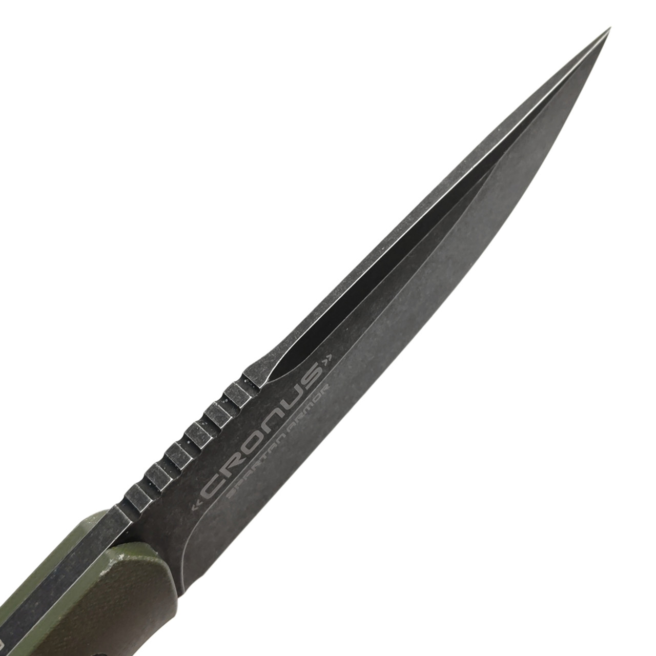 Spartan Armor нож Cronus сталь VG-10 блэквош, рукоять G10 мох