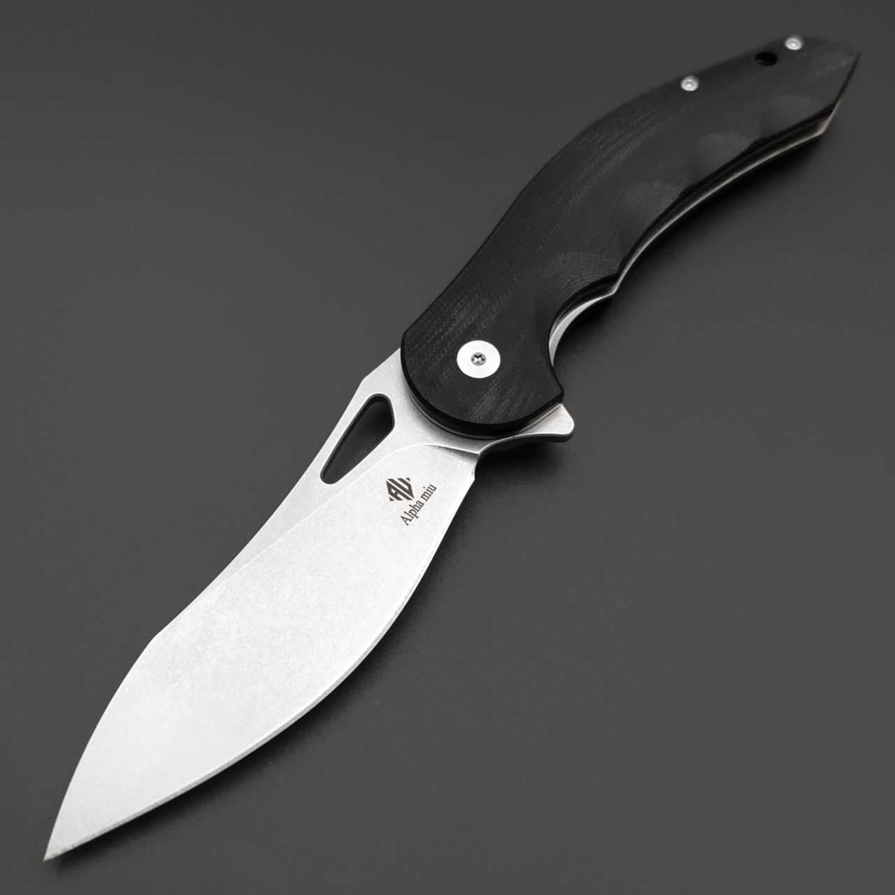 Alpha Miu складной нож Noxen-C сталь VG-10, рукоять G10 черная