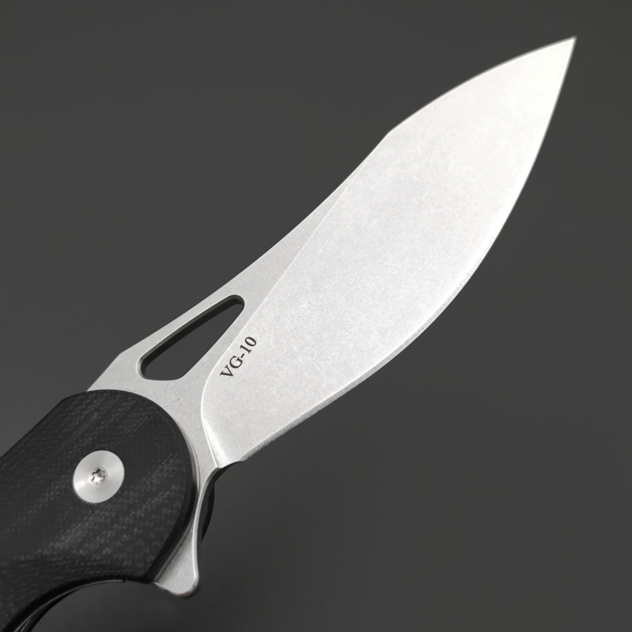 Alpha Miu складной нож Noxen-C сталь VG-10, рукоять G10 черная