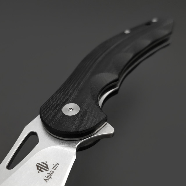 Alpha Miu складной нож Noxen-C сталь VG-10, рукоять G10 черная