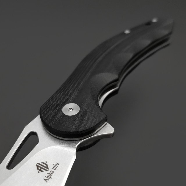 Alpha Miu складной нож Noxen-C сталь VG-10, рукоять G10 черная