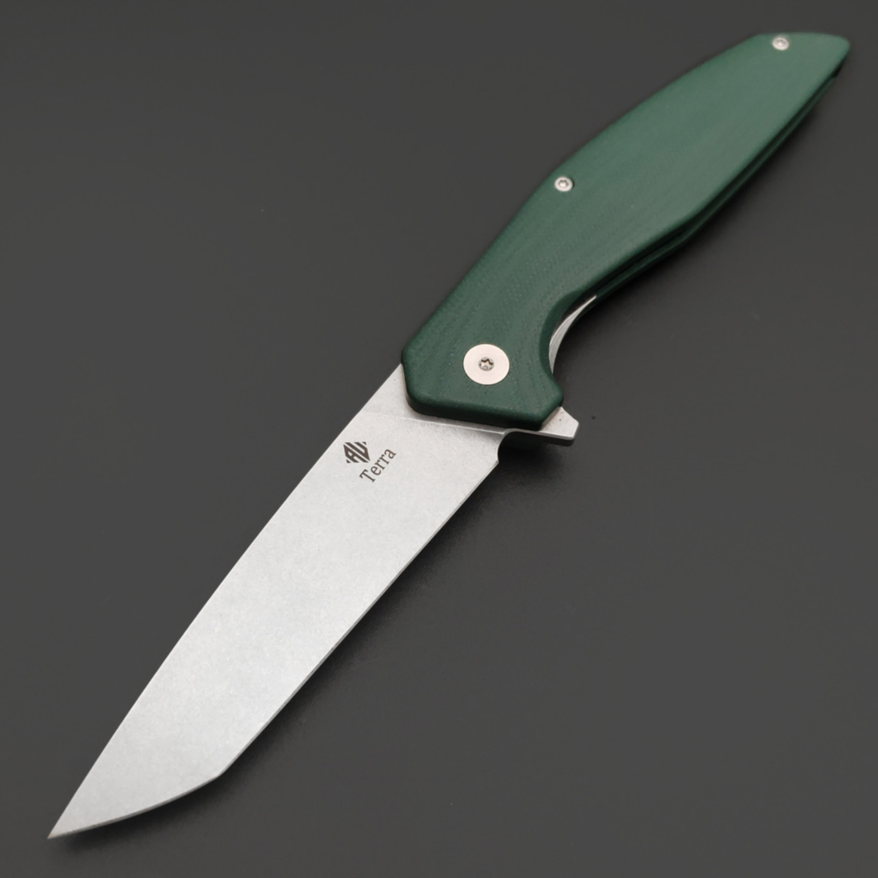Alpha Miu складной нож Eldryn сталь 14C28N, рукоять G10 зелёный