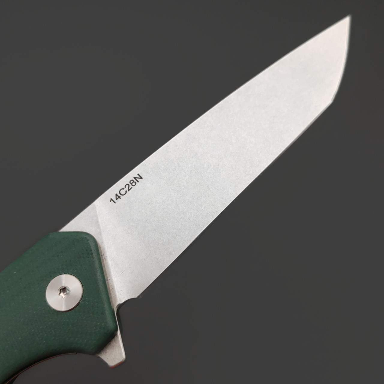 Alpha Miu складной нож Eldryn сталь 14C28N, рукоять G10 зелёный