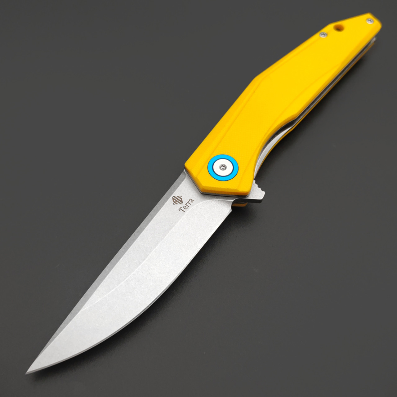 Alpha Miu складной нож Tukari сталь 14С28N, рукоять G10 Жёлтый