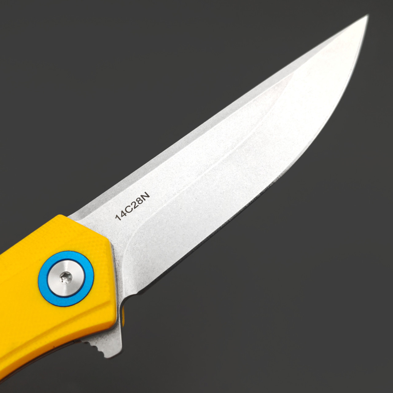 Alpha Miu складной нож Tukari сталь 14С28N, рукоять G10 Жёлтый