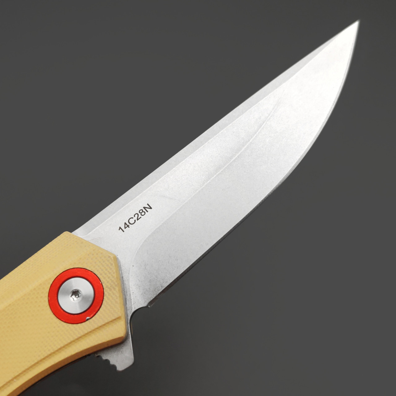 Alpha Miu складной нож Tukari сталь 14С28N, рукоять G10 беж