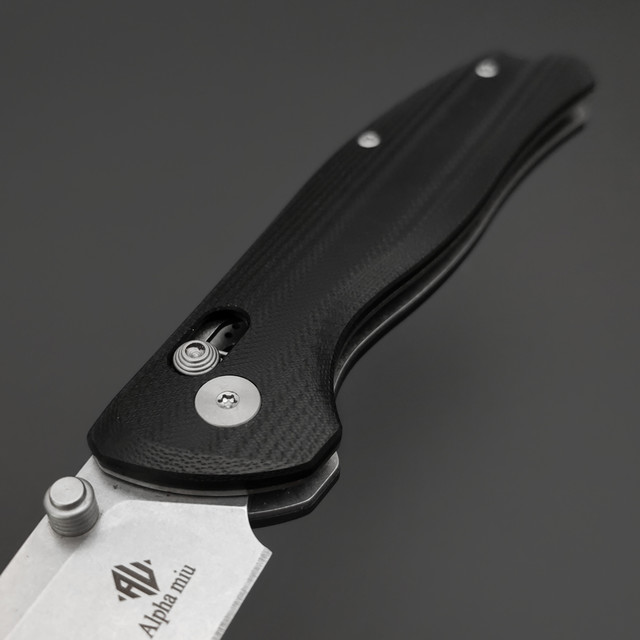 Alpha Miu складной нож Orvix-C сталь VG-10, рукоять G10 черный