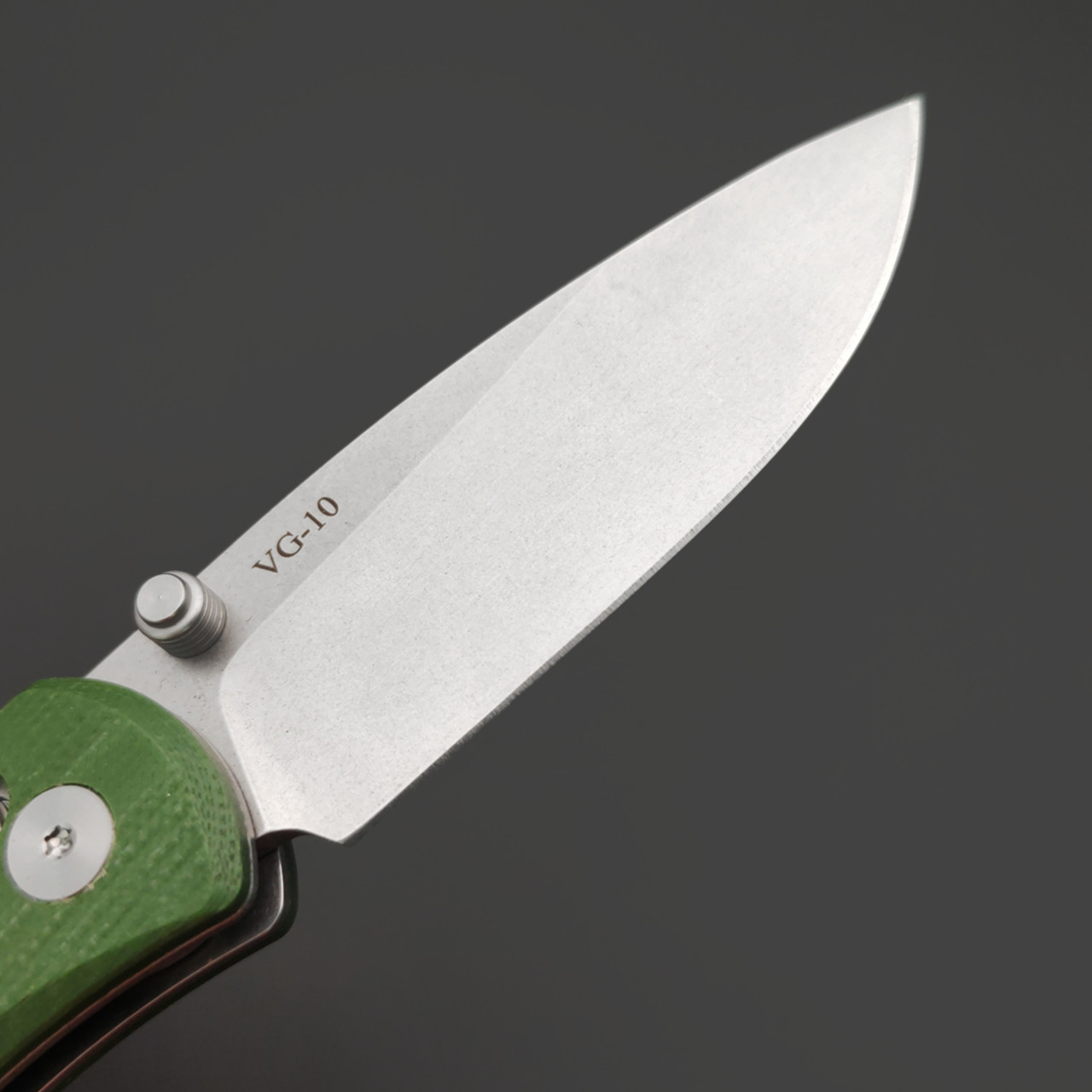 Alpha Miu складной нож Sea Hunter сталь VG-10, рукоять G10 зелёный