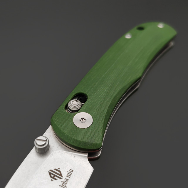 Alpha Miu складной нож Sea Hunter сталь VG-10, рукоять G10 зелёный